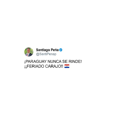 ¡OFICIAL! SANTIAGO PEÑA DECRETA FERIADO NACIONAL TRAS LA HISTÓRICA VICTORIA DE PARAGUAY ANTE ALEMANIA